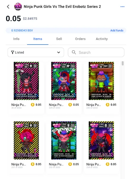 Buy Ninja Punk Cards